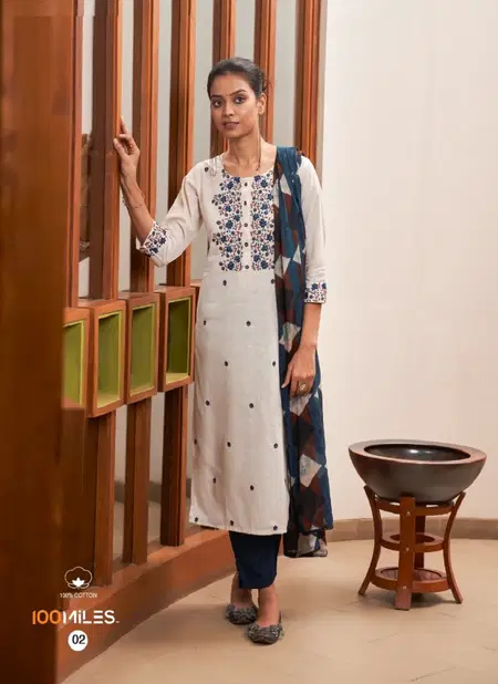 100 Miles Ritu Cotton Readymade Suits Catalog
 Catalog